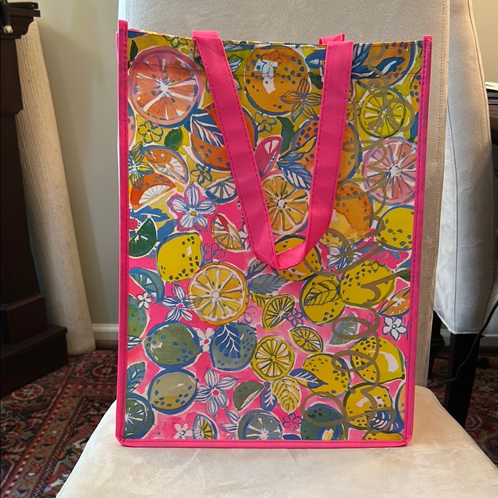 Lilly Pulitzer Pink and Multicolor Fruit Tote